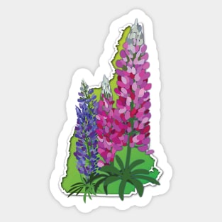 New Hampshire Lupines Sticker